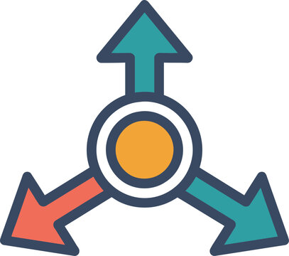 Intelligent Router Icon for Data Traffic