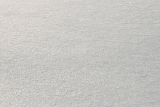 Sparkling snow texture with soft winter light background