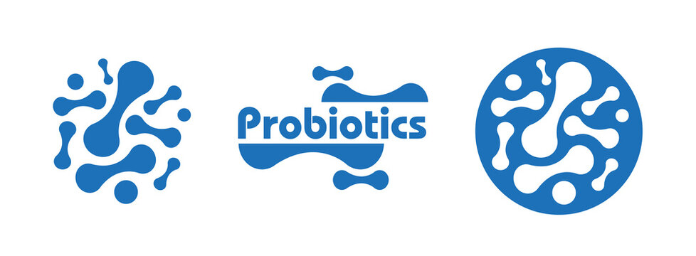 Micro probiotic microorganism, science background. Medicine and treatment.