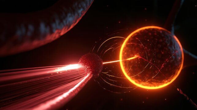 A therapeutic nanoparticle entering the bloodstream and targeting an organ to deliver a CRISPR payload for gene editing.