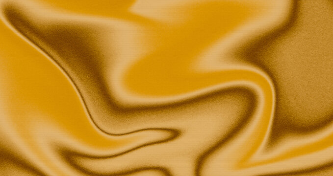  Golden silk fabric texture, luxurious wavy satin cloth background, smooth soft textile material for fashion design and elegant presentation