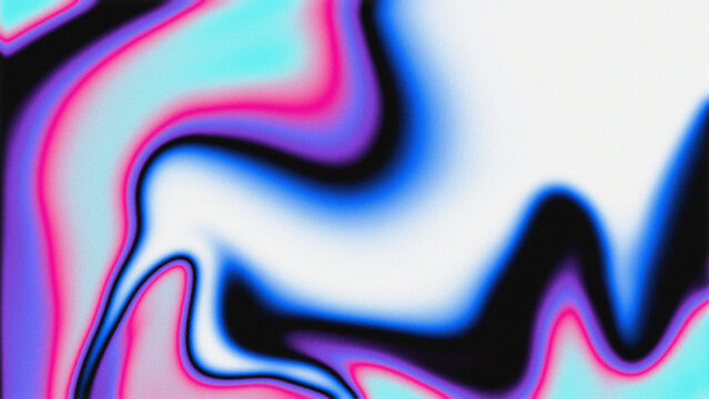 Abstract liquid fluid neon gradient background, colorful blurry wave texture pattern, vibrant dynamic light motion effect