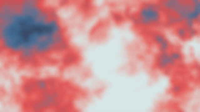 Abstract red blue smoke cloud texture, ethereal soft blur watercolor background, decorative moody artistic backdrop for design projects