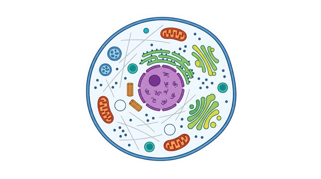 Illustration of a biological cell