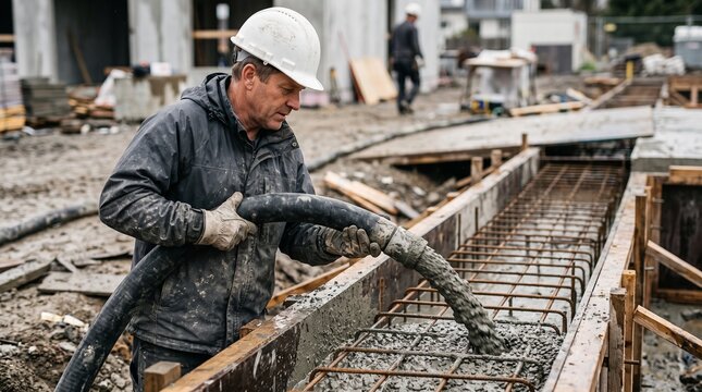 Controlled mineralized concrete delivery into formwork