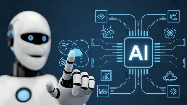 AI Agent Workflow Diagram Showing Input Data, Intelligent Processing, Automated Decision Making, Security Validation, and Business Output in a Modern Artificial Intelligence System