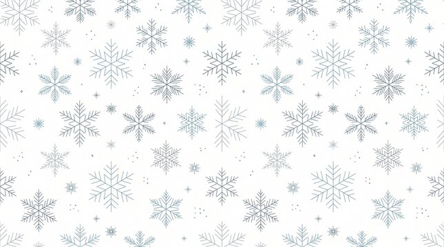 seamless pattern with snowflakes