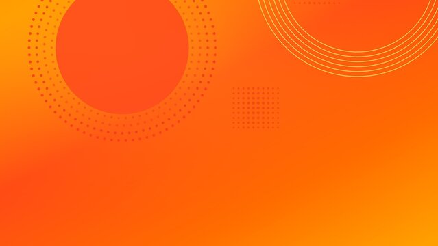 Gradient abstract banner background, Technology background, for work or design Orange abstract curves and dot grid desig