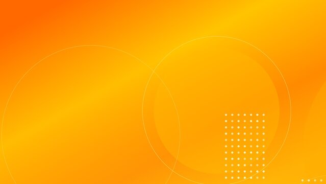 Gradient abstract banner background, Technology background, for work or design Orange circles and white dot grid art
