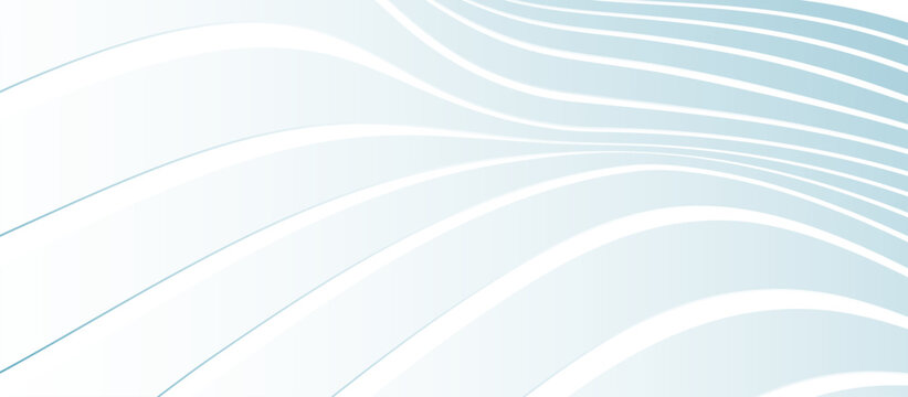 Abstract white wavy curve texture background. Website, banner, and brochure background. Vector illustration