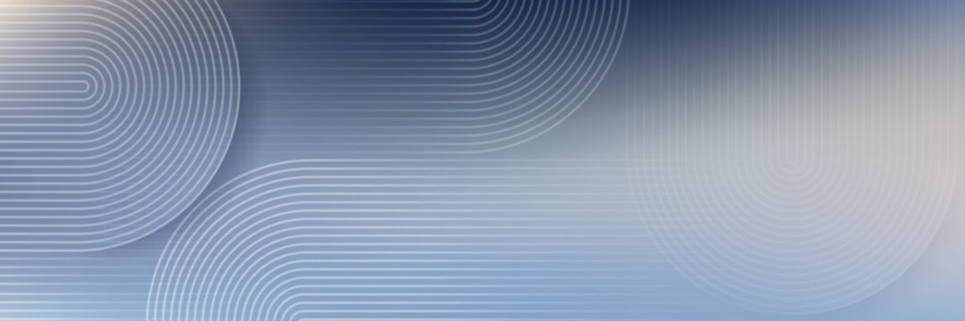 Minimalist blue abstract background with white lines and soft gradients in light tones