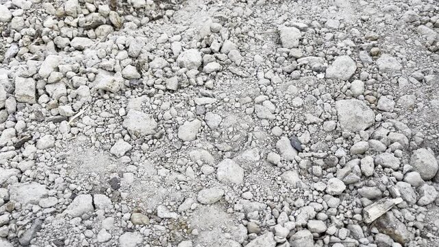 Dry rocky ground terrain with scattered small stones