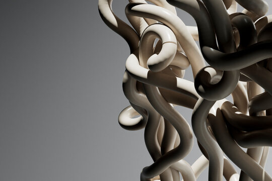 Complex Intertwined Tubes with Minimal Copy Space