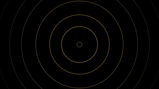 Yellow Expanding Ripple Effect Animation Overlay
