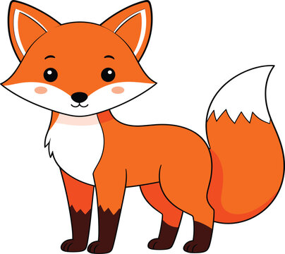 Cute cartoon fox image 