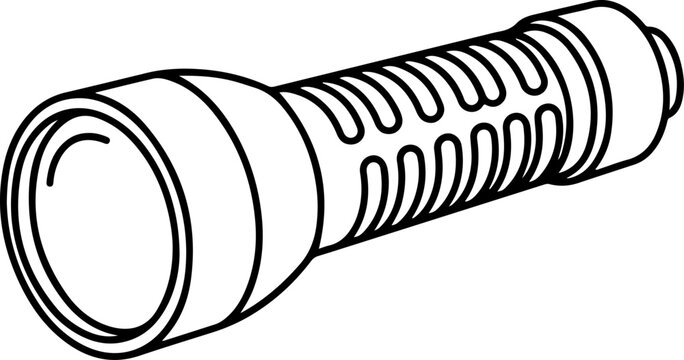 Flashlight vector illustration