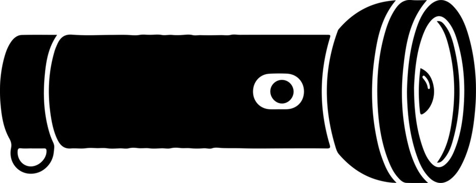 Flashlight vector illustration