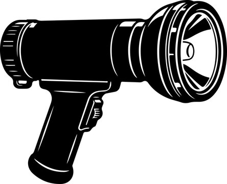 Flashlight vector illustration