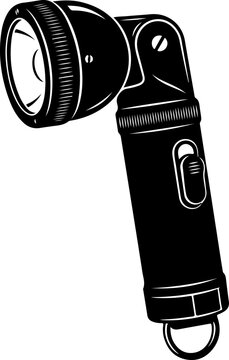 Flashlight vector illustration