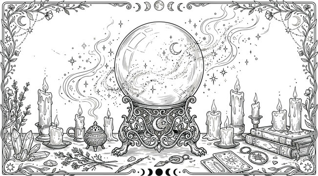 hand drawn vector illustration of a bottle of wine