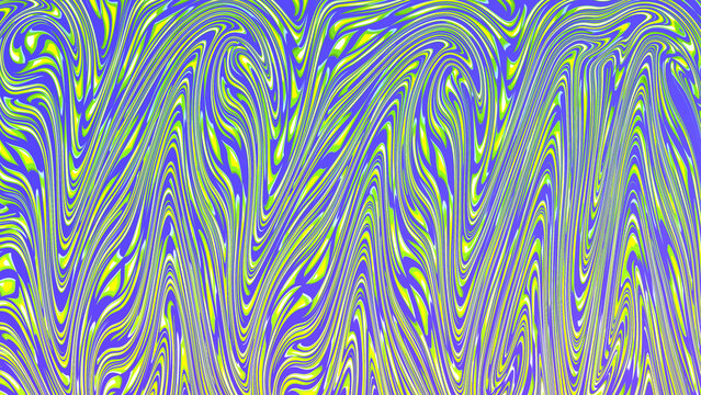Lime Green Purple Liquid Background - Abstract trippy fluid swirl marble pattern in neon green and purple for modern wallpaper design