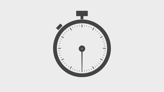 Set of stopwatch icons showing different time intervals