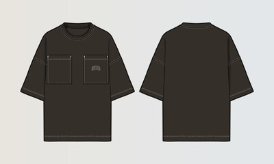 Cut and Sew T-Shirt Designs with Colourblock Panels, Patterns and Graphics