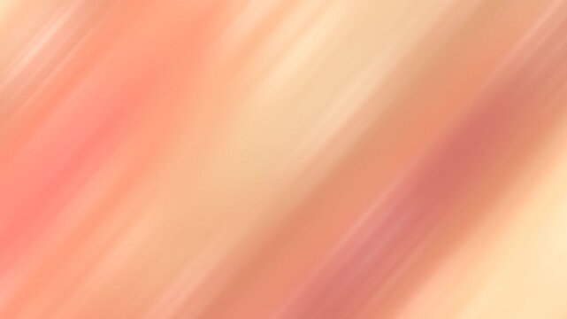 Abstract peach coral light rays gradient background with soft diagonal streaks in apricot and salmon, seamless loop
