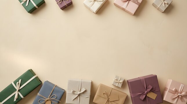 A beautifully arranged collection of gift boxes perfect for celebrations holidays or expressing gratitude with elegant presentation and thoughtful gestures