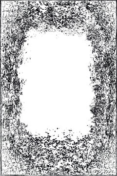 Vector border frames with rough edges . Rectangular frame template . distress texture . Grunge tiny frame borders isolated on the background . Rough edges effect
