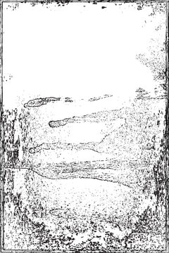 Vector border frames with rough edges . Rectangular frame template . distress texture . Grunge tiny frame borders isolated on the background . Rough edges effect
