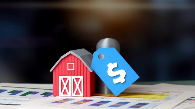 The price of a farm. How much a farming business costs. Economy of farming and real estate valuation.