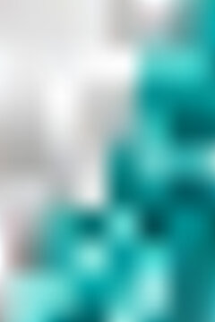 Turquoise teal and white abstract gradient mesh background with fresh color flow