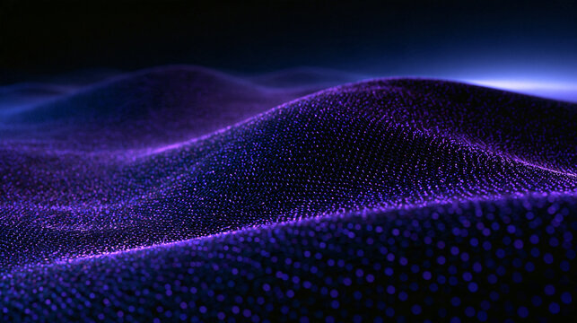 Abstract Digital Particle Wave Futuristic Technology Background