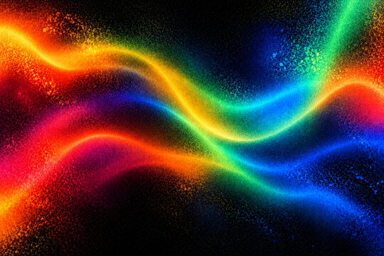 Multicolor Flowing Plasma Waves