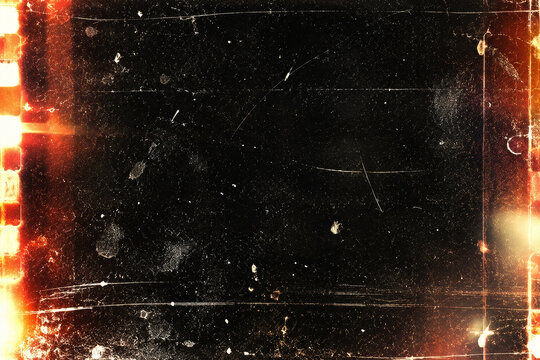 Burned Orange Film Border