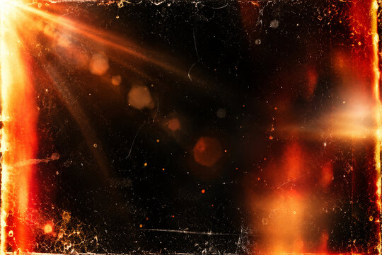 Glowing Orange Film Burns