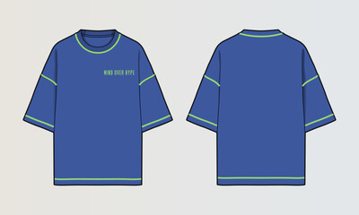 Cut and Sew T-Shirt Designs with Colourblock Panels, Patterns and Graphics