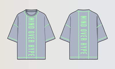Cut and Sew T-Shirt Designs with Colourblock Panels, Patterns and Graphics