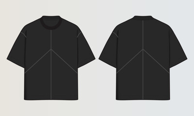Obraz na płótnie Canvas Cut and Sew T-Shirt Designs with Colourblock Panels, Patterns and Graphics
