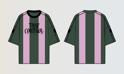 Obraz na płótnie Canvas Cut and Sew T-Shirt Designs with Colourblock Panels, Patterns and Graphics