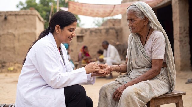 Indian Doctor's Compassionate Care at Rural Health Camp