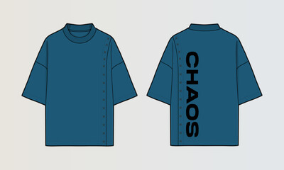 Obraz na płótnie Canvas Cut and Sew T-Shirt Designs with Colourblock Panels, Patterns and Graphics
