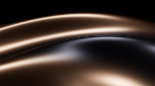 Luxurious bronze and black silk folds with glossy highlights for premium branding and wallpaper.