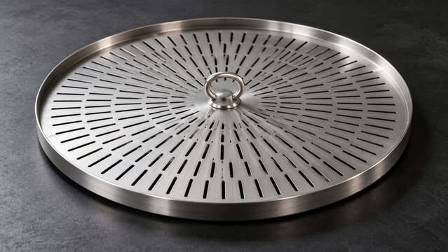 Round Brewing Screen with Radial Slots and a Lift Ring