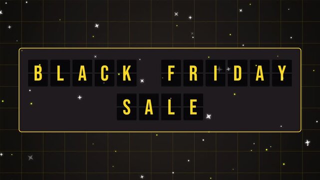 Black Friday Sale Split Flap Board Letters Loop