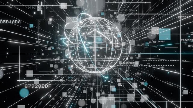 Digital Technology Cyber Network Grid seamless Loop