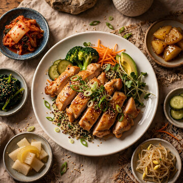 healthy korean chicken  near me restaurant
