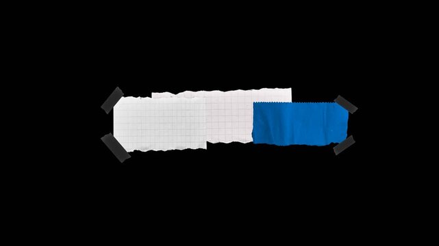abstract torn paper banner empty space with torn edges effect and alpha channel