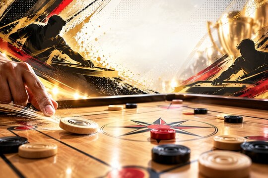 carrom tourmanent poster